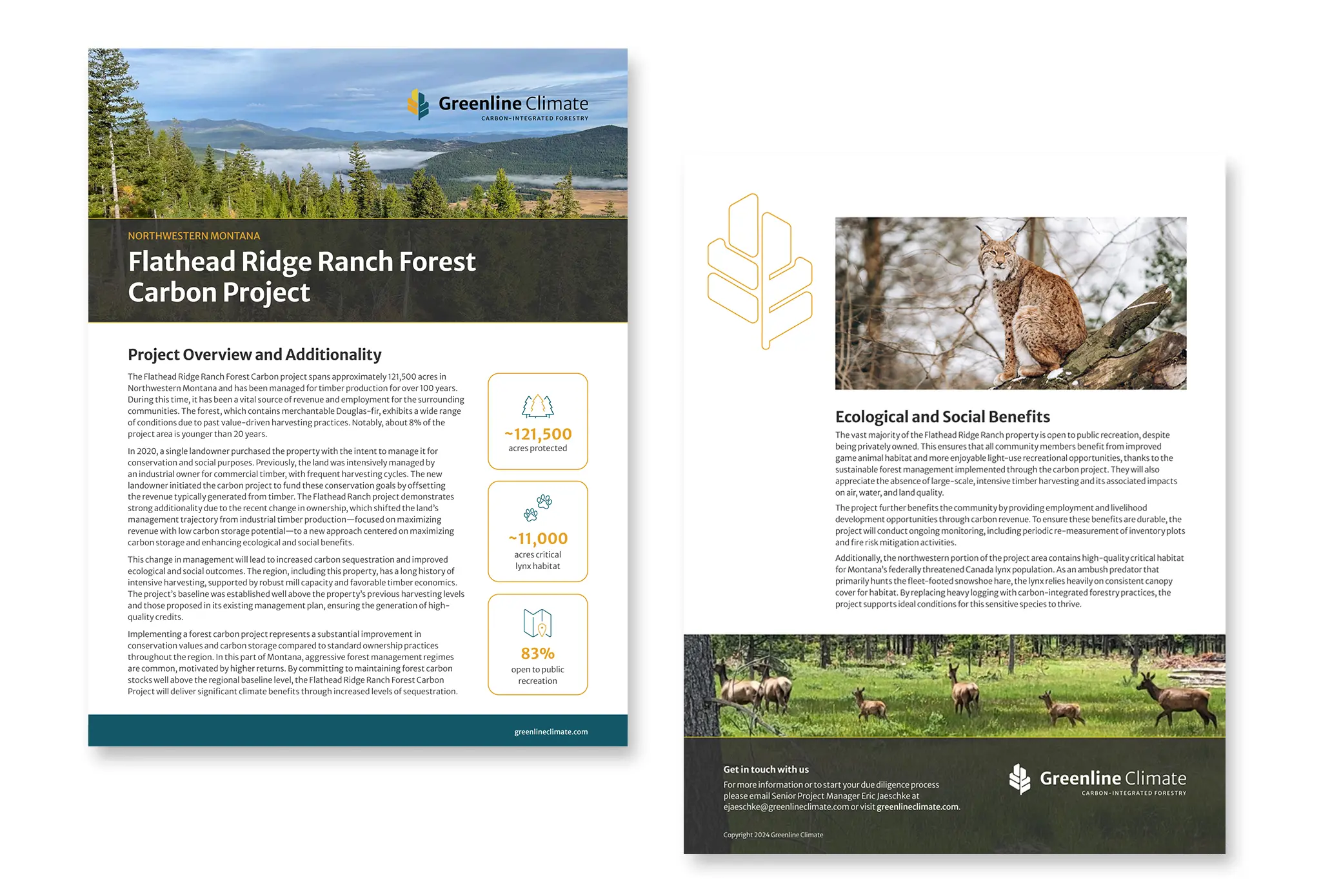 GRE-FRR-Mockup Sales sheet design for Greenline Climate.